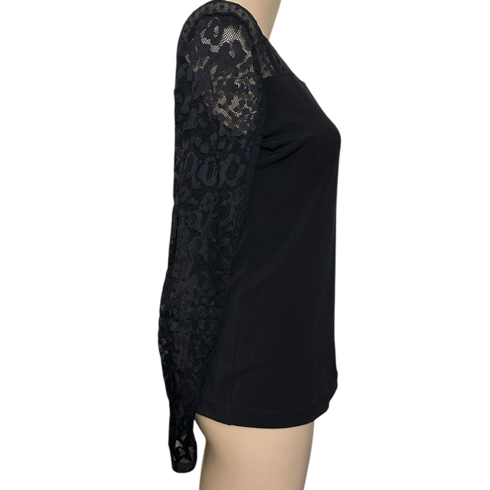Anatomie Black Lace Detail Blouse - Picture 4 of 6